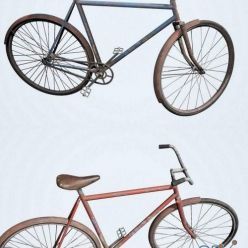 3D model OId Bicycle PBR