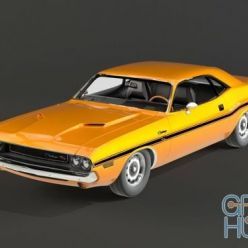 3D model Dodge Challenger 1970