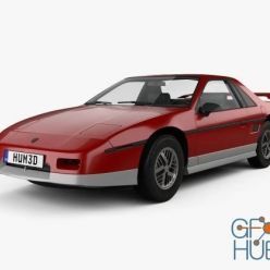 3D model Pontiac Fiero GT 1985 car