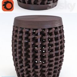 3D model Cyan Design Woven Sienna Stool