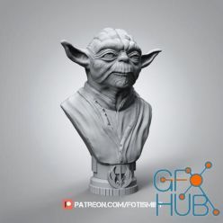 3D model Master Yoda Bust – 3D Print