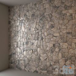 3D model Decor stone wall