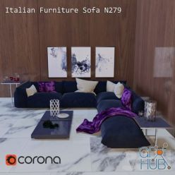3D model Italian Sofa 279