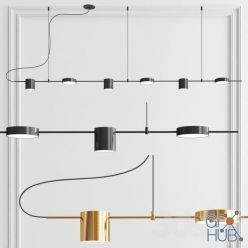 3D model Counterpoint LED Linear Pendant – 6 light