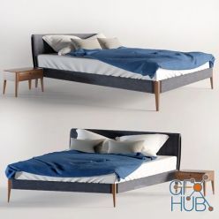 3D model The bed and nightstand Gruene Erde