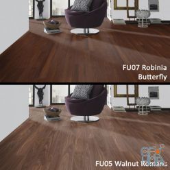 3D model Parquet Krono Xonic FU05 and FU07