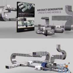 3D model The Pixel Lab – Air Duct Generator for Cinema 4D – 85+ Components