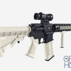 3D model Spikes M4 assault rifle