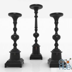 3D model Three candlesticks by Jack's Candlestands