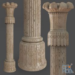 3D model Persian Column