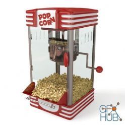 3D model Popcorn machine
