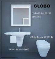 3D model Globo Relais sink, toilet, mirror