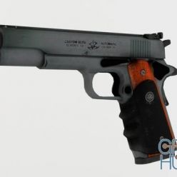 3D model Silverballer Pistol from Hitman: Absolution