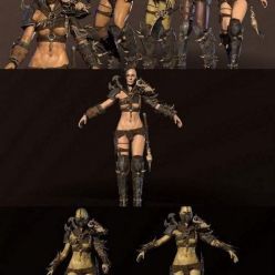 3D model Orc Girls Collection PBR