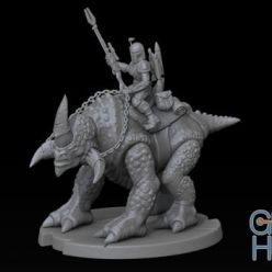 3D model Mercenary Beast Rider – 3D Print