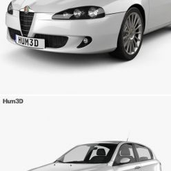 3D model Hum 3D Alfa Romeo 147 5-door 2009 car