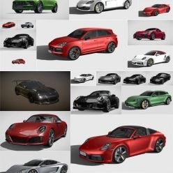 3D model Porsche 3D Car Collection 2019-2022 (FBX)