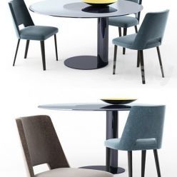 3D model Gallotti Radice table and chair Oto Thea