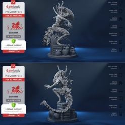 3D model Alien Xenomorph in Diorama – 3D Print