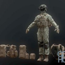 3D model CGTrader – SOLDIER complete Pack 3D model