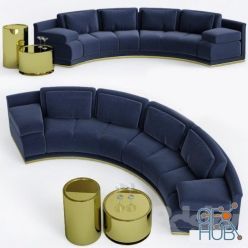 3D model Sofa Fendi Casa 2015 Collection