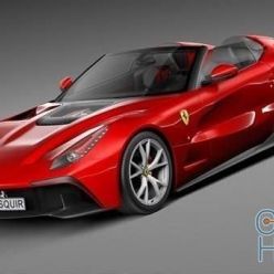 3D model Car Ferrari F12 TRS Roadster 2014