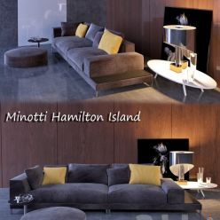 3D model Minotti Hamilton Island sofa