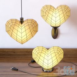 3D model Heart light set