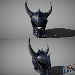 3D model Dark Fantasy Helmet (PBR)