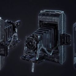 3D model Kodak Folding Camera PBR