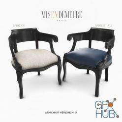 3D model Pereire armchair by Mis en Demeure