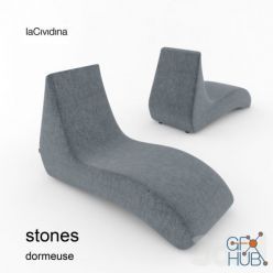 3D model Dormeuse Stones LaCividina