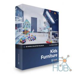 3D model CGAxis – Kids Furniture 3D Models Collection – Volume 96