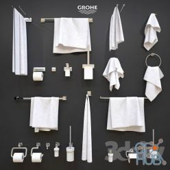3D model Grohe Bathroom Accessories (max 2011 Vray, fbx)