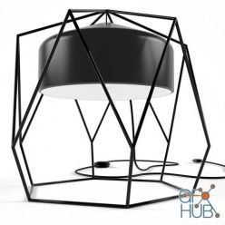 3D model Modern lamp Hexagon