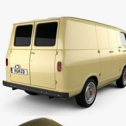 3D model Hum 3D Chevrolet G10 Chevy Van 1964