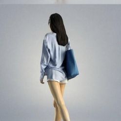 3D model Woman Casual Walking