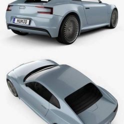 3D model Audi e-tron 2010 car