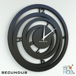 3D model Wall clocks of Secundus Orbit