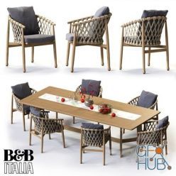 3D model B&B Italia GINESTRA Rectangular Table