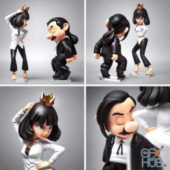 3D model Mario peach pulp fiction – 3D Print