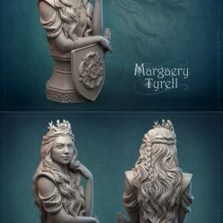 3D model Margaery Tyrell Bust – 3D Print