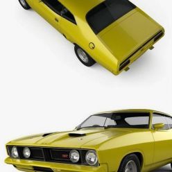 3D model Ford Falcon GT Coupe 1973