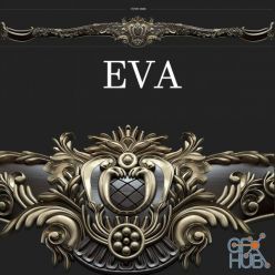 3D model Cornice classic EVA 7204