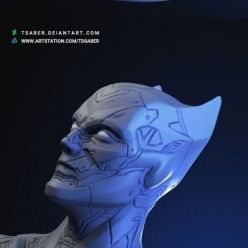 3D model 3D print model Batman Beyond bust