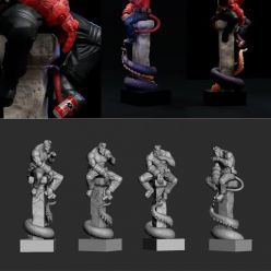 3D model Hellboy Fanart for Collectible – 3D Print