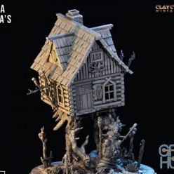 3D model Baba Yaga’s Hut in Pieces – 3D Print