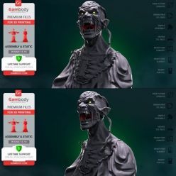 3D model Cyberpunk Vampire Bust – 3D Print