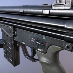 3D model G3A3 Rifle PBR