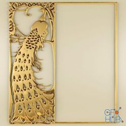 3D model Stucco Gold Peacock